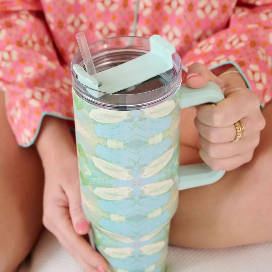 Travel Tumbler in Elephant Falls – 40 oz.