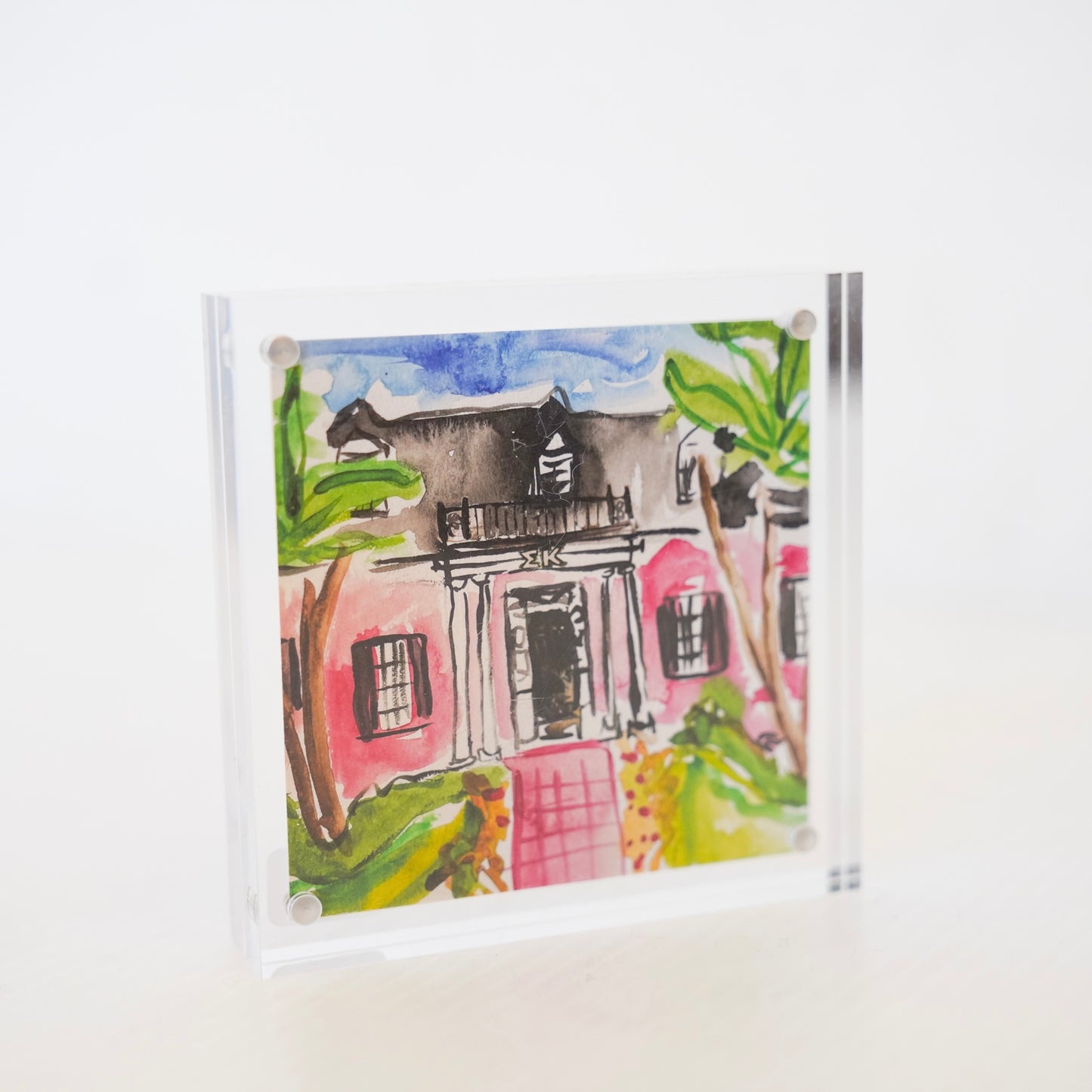 Sigma Kappa Acrylic Framed Lodge + Crest