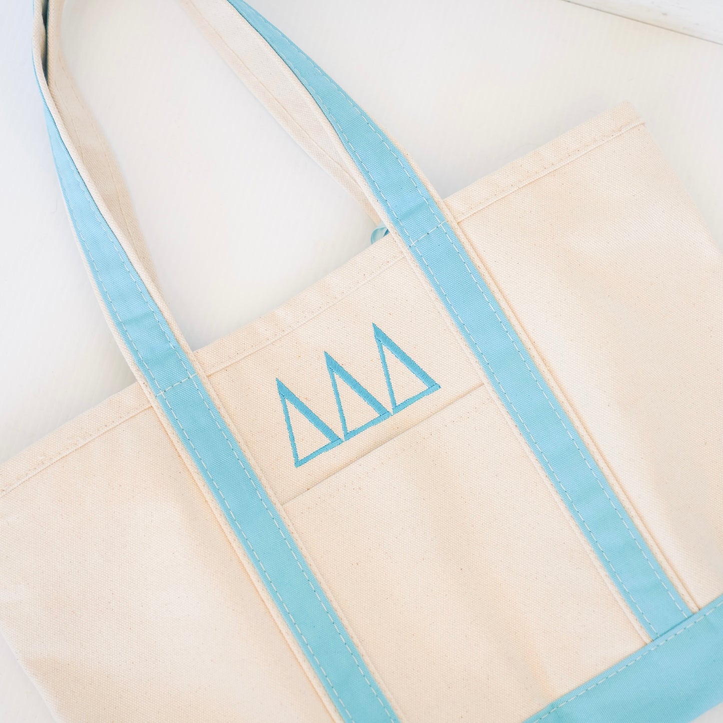Delta Delta Delta Canvas Tote