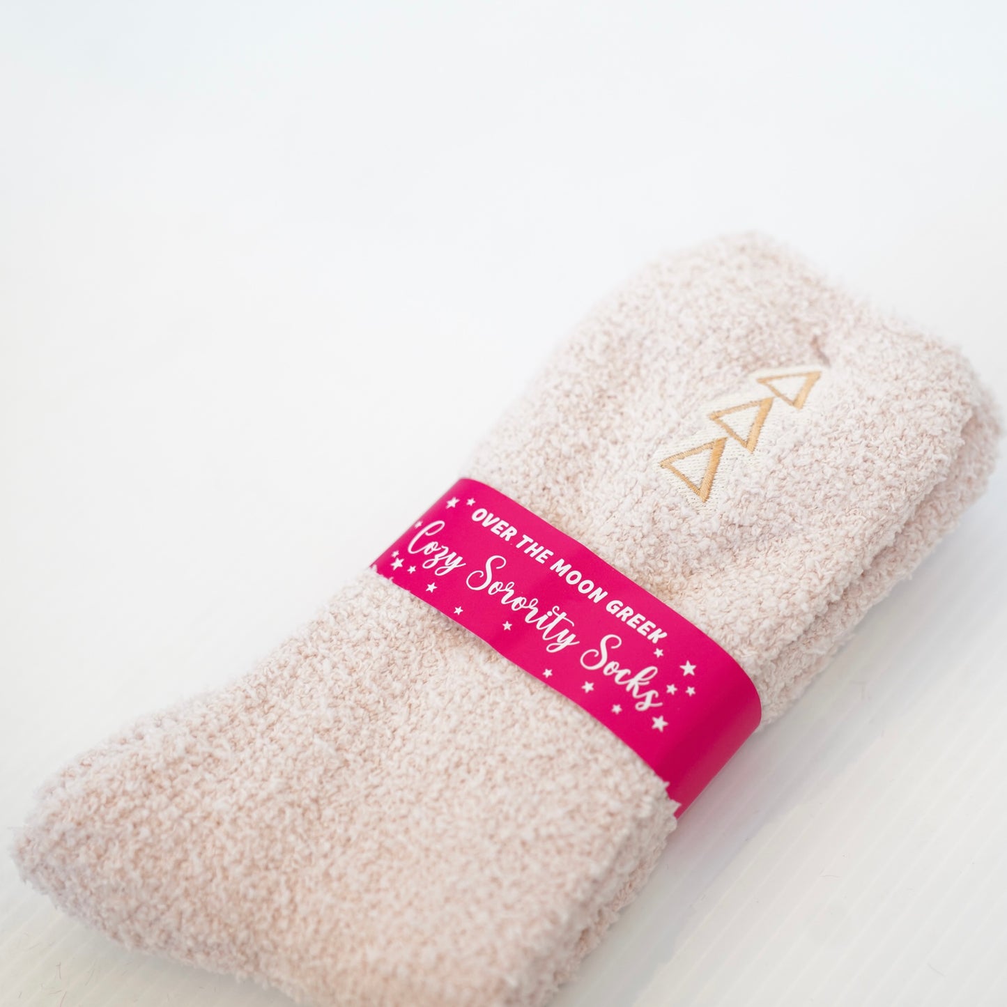 Delta Delta Delta Fuzzy Socks
