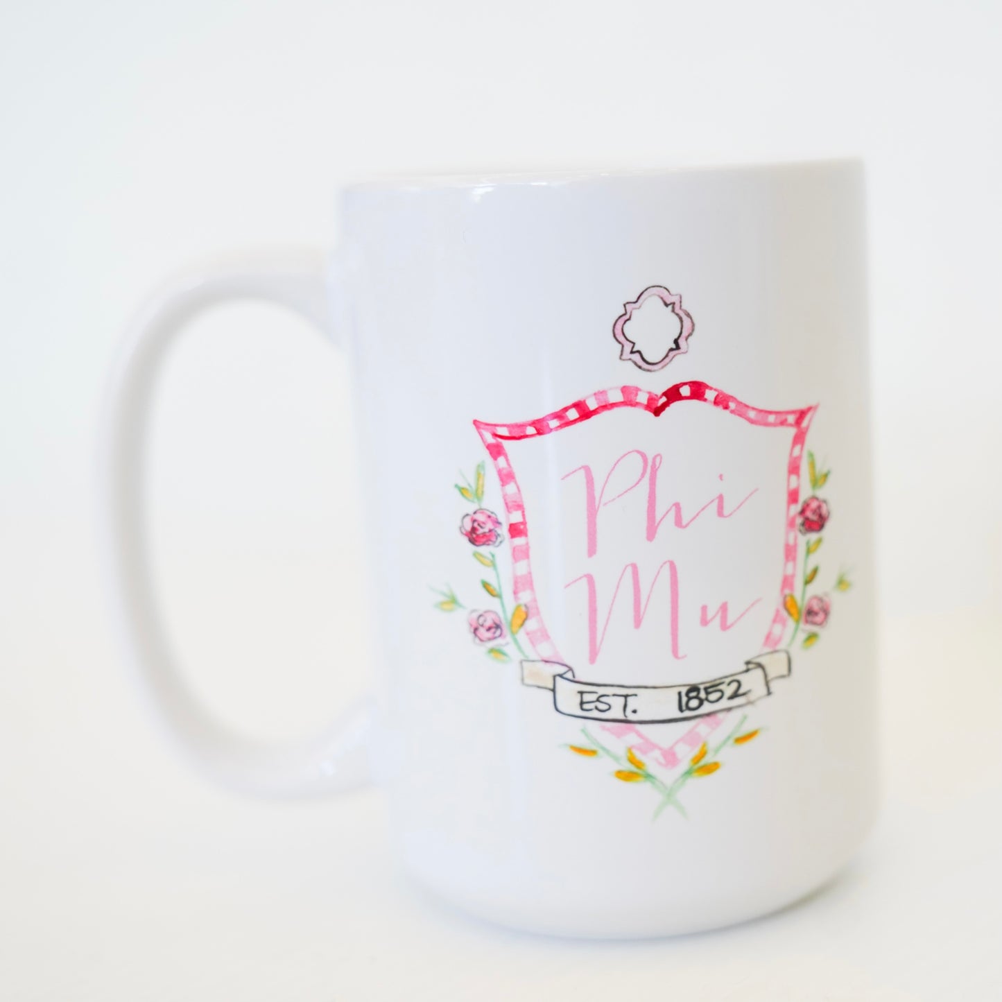 Phi Mu Crest Mug