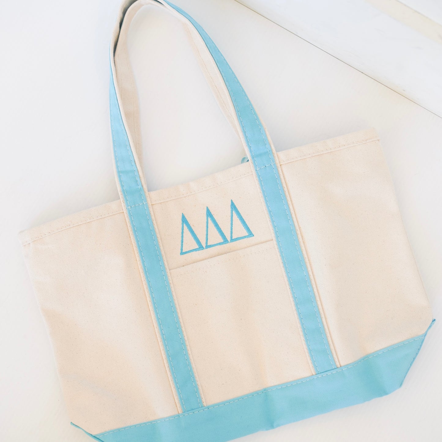 Delta Delta Delta Canvas Tote