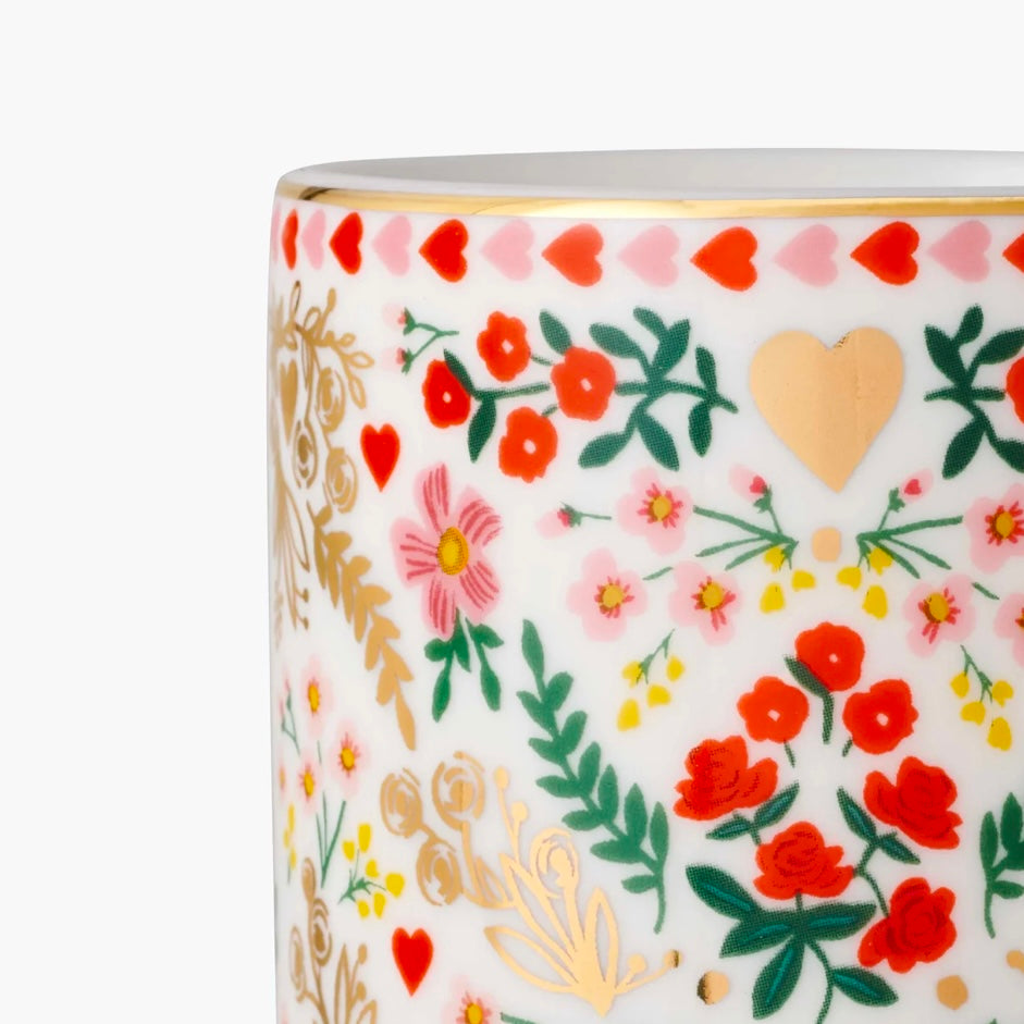 Hearts Porcelain Vase