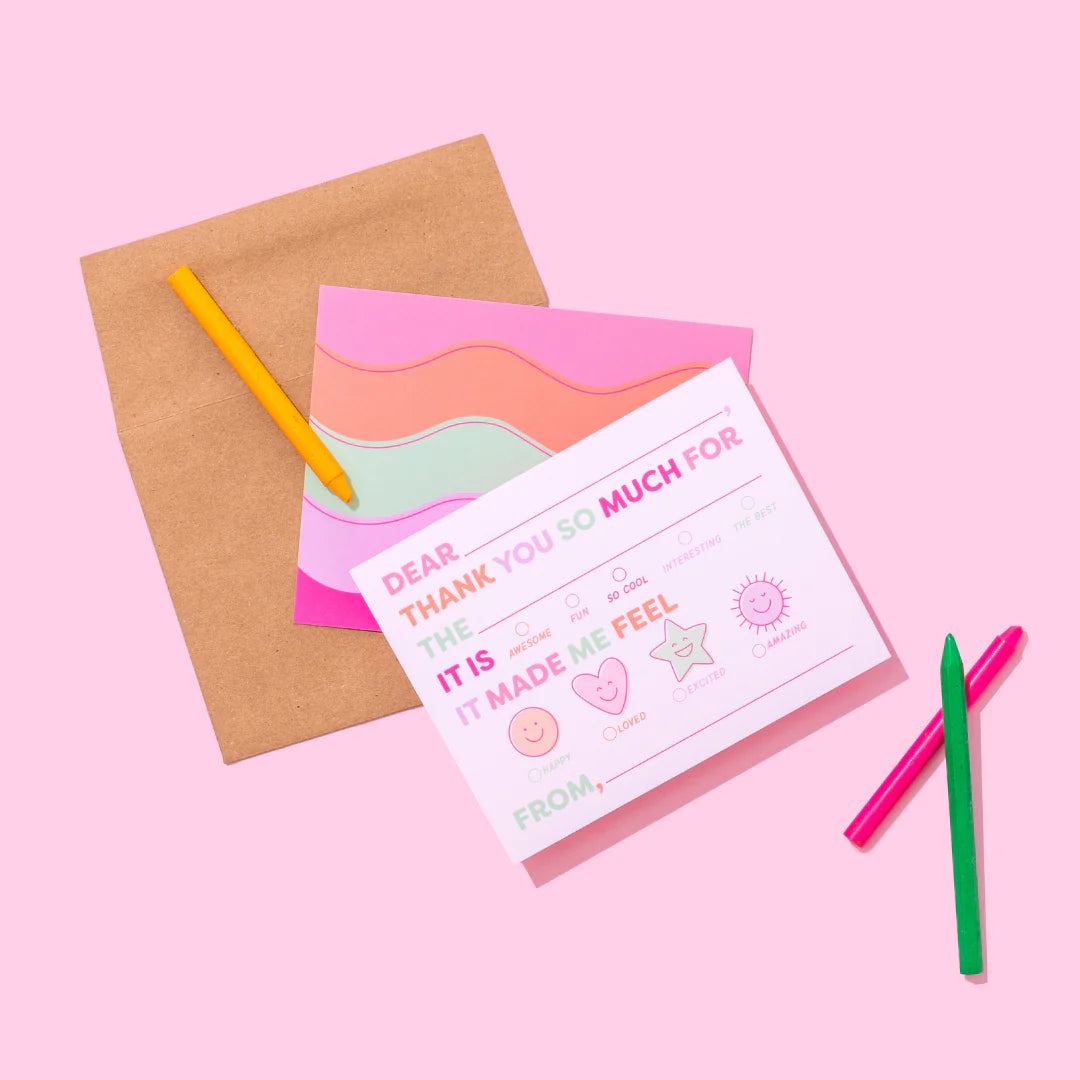 Kids Fill-In Thank You Note Sets