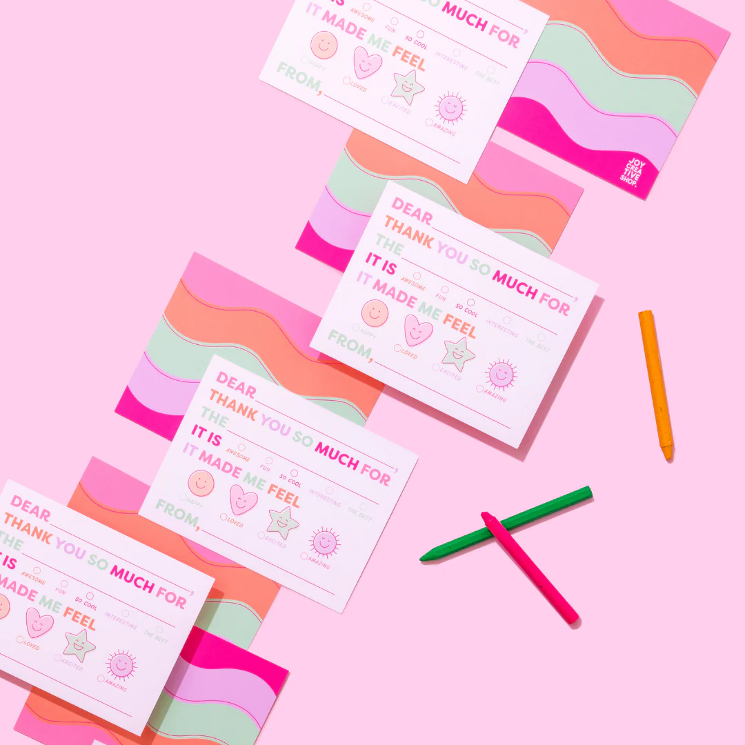 Kids Fill-In Thank You Note Sets