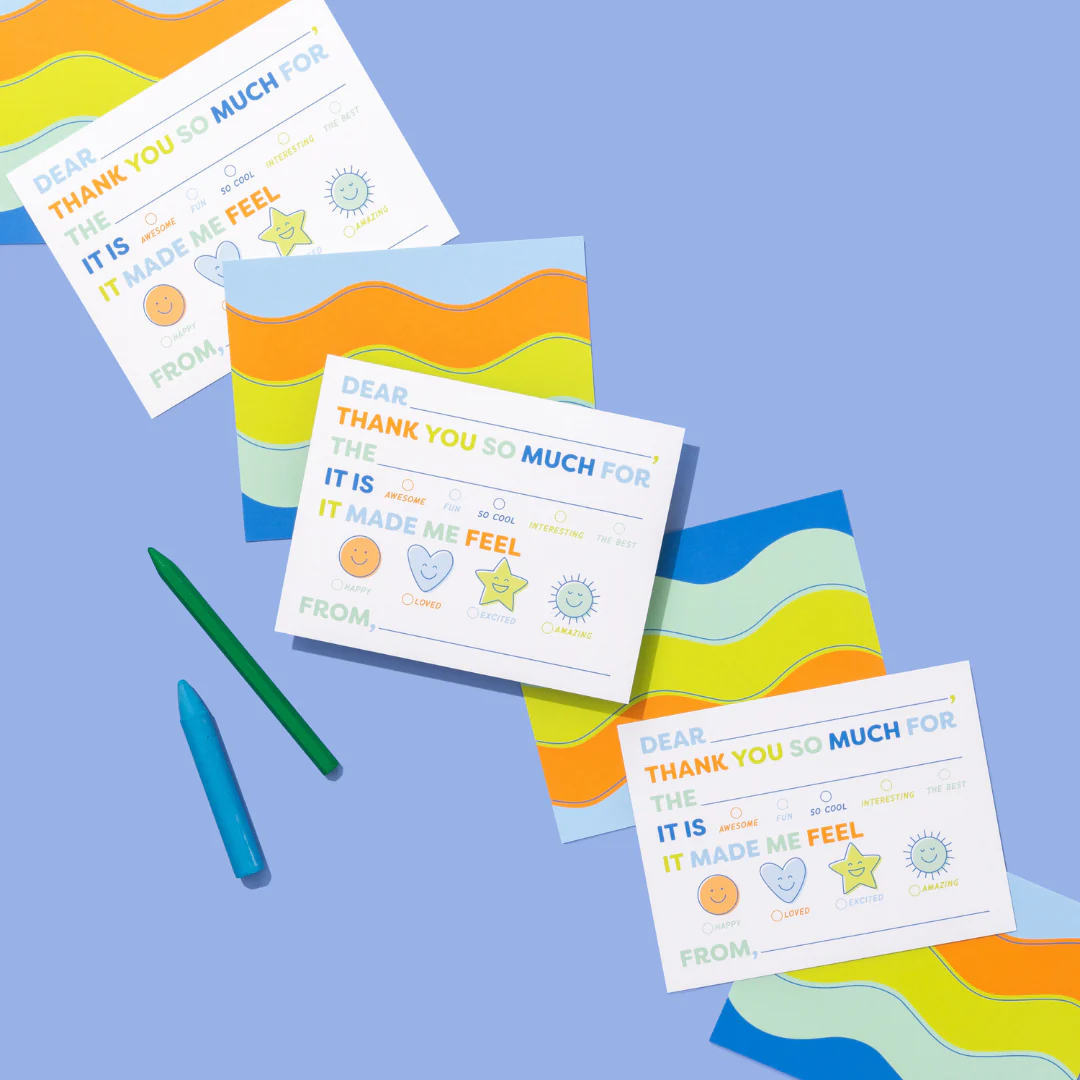 Kids Fill-In Thank You Note Sets