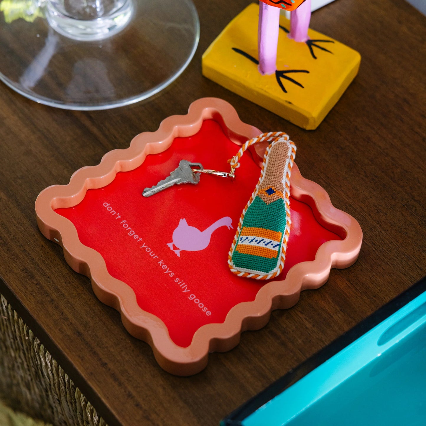 Silly Goose Lacquer Tray