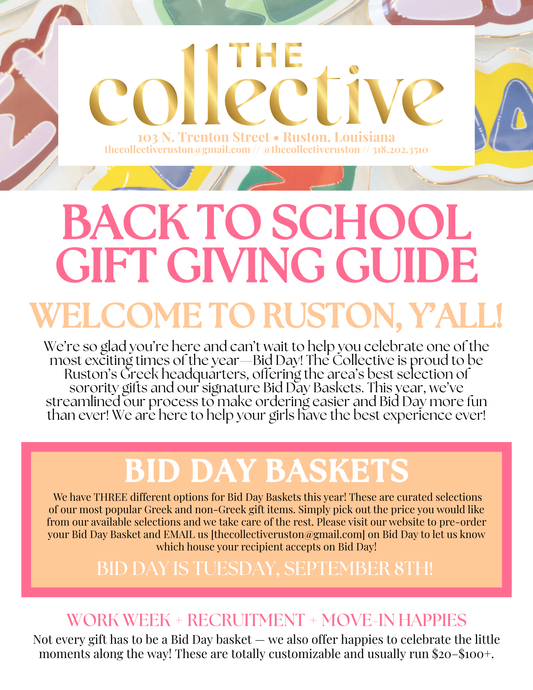 BID DAY BASKET INFORMATION GUIDE