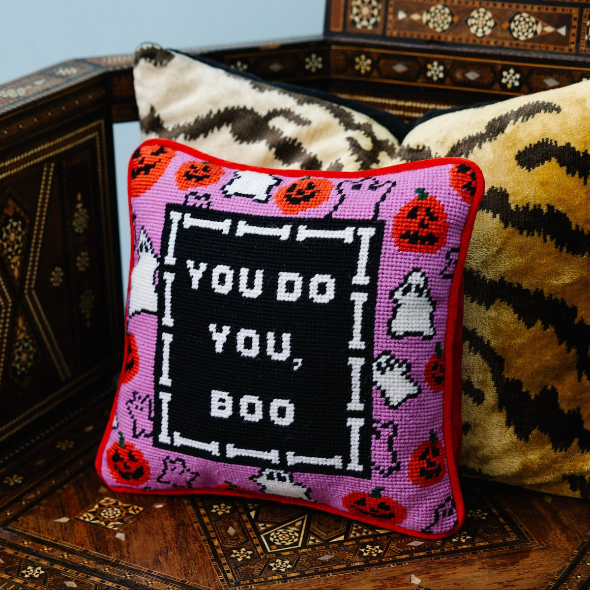 You Do You, Boo Needlepoint Pillow