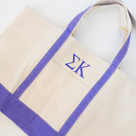 Sigma Kappa Canvas Tote