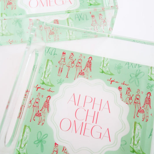 Alpha Chi Omega Acrylic Tray