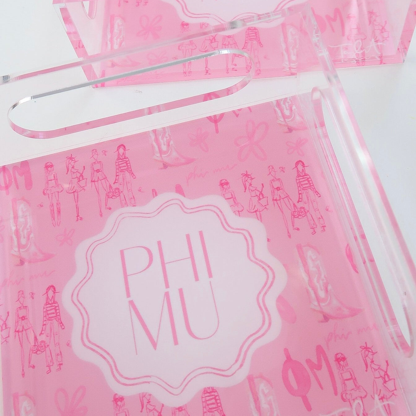 Phi Mu Acrylic Tray