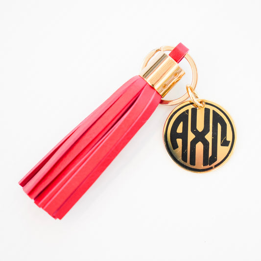 Alpha Chi Omega Tassel Keychain