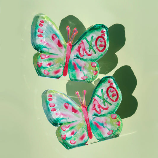 Alpha Chi Omega Acrylic Art Block