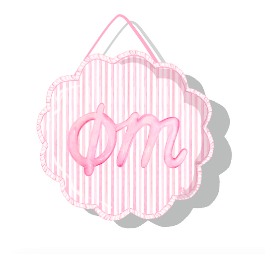 Phi Mu Door Hanger